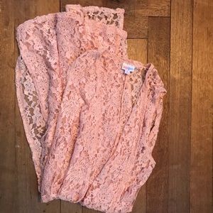 Peach LulaRoe Lace Joy